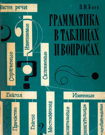 Грамматика в таблицах и вопросах (Баев) 1968 год